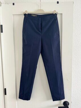 Loro Piana Navy Tailored Pants | Cotton | Made in Italy | Size 36